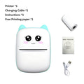 Mini Portable Thermal Printer - Instant Print, Compatible with iOS/Android, for Photos, Labels, Notes, Wireless, USB Charging