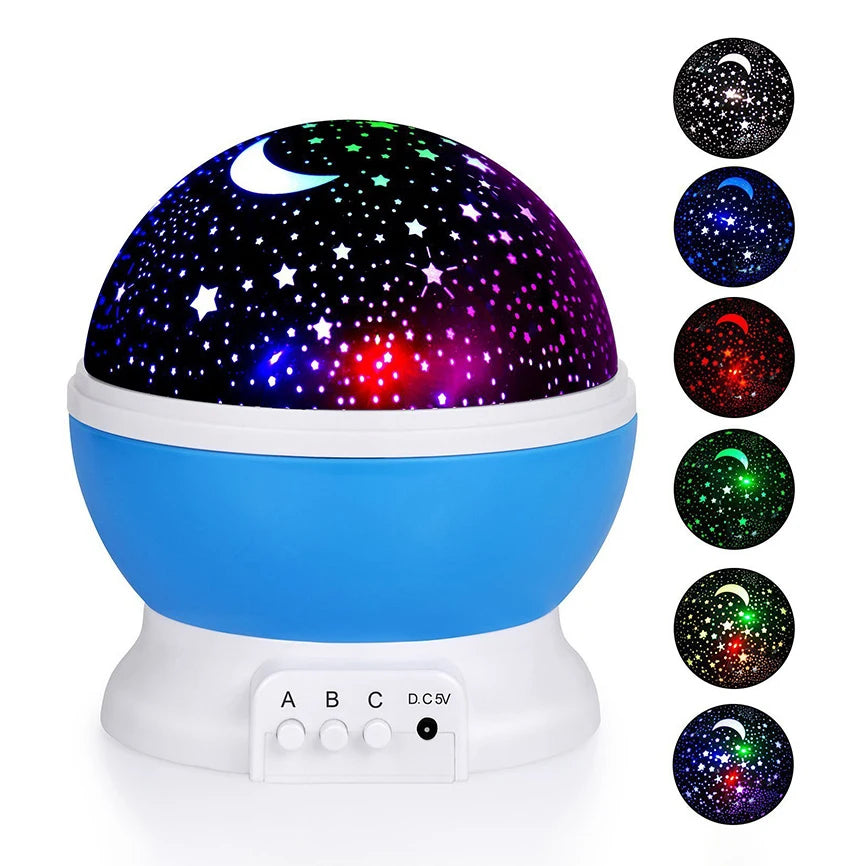 LED Galaxy Lamp 360° Rotating Nebula Effect