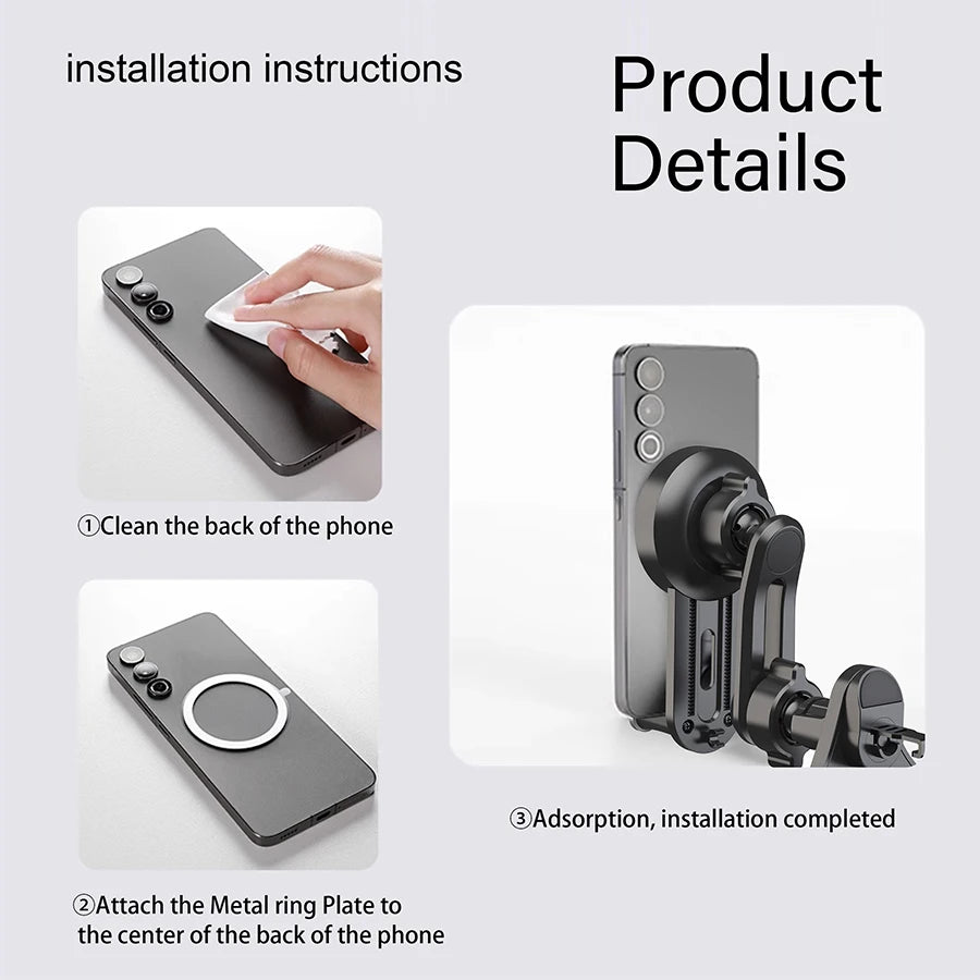 Magnetic Phone Mount for Car Compatible for Magsafe Car Mount,