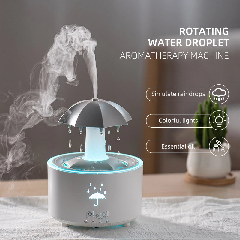 Room Umbrella Humidifiers Rotating Water Rain
