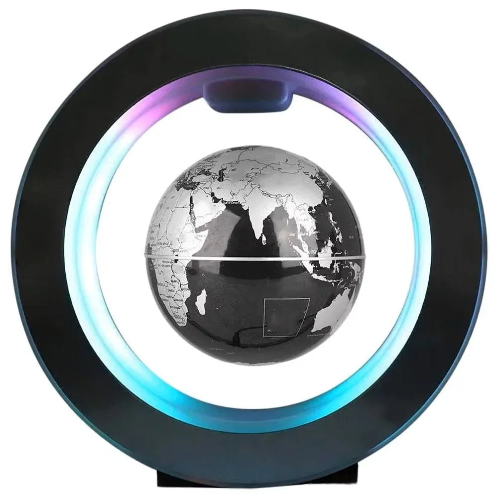Floating Globe Levitating World Map Rotating Ornament LED Lamp for Bedside Light Novelty Floating Lamp Magnetic Levitation Globe
