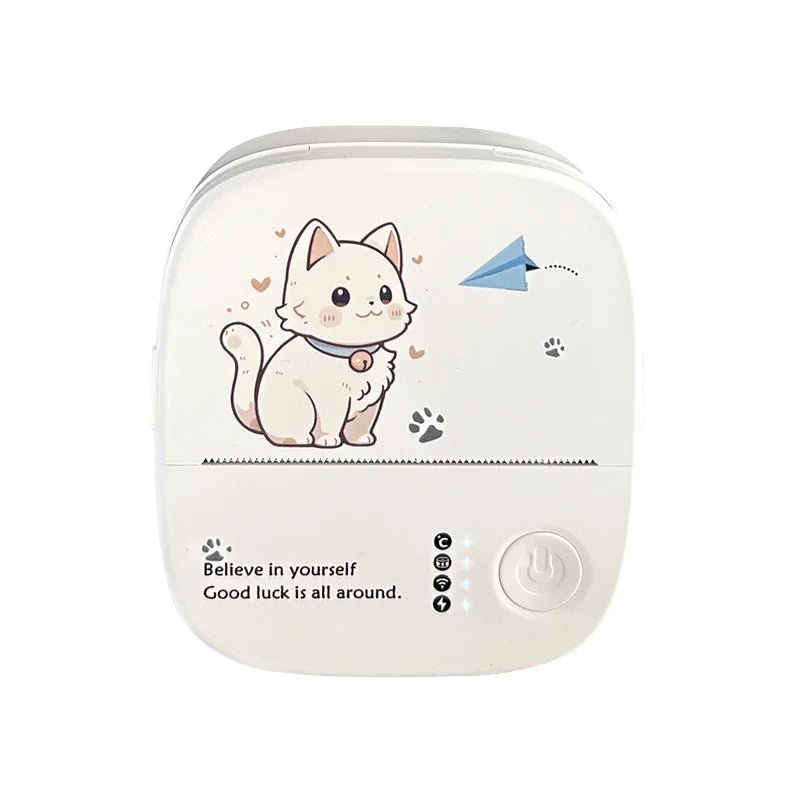 Mini Portable Thermal Printer Wireless Pocket Photo Label Printer for Home Office Daily Learning Use