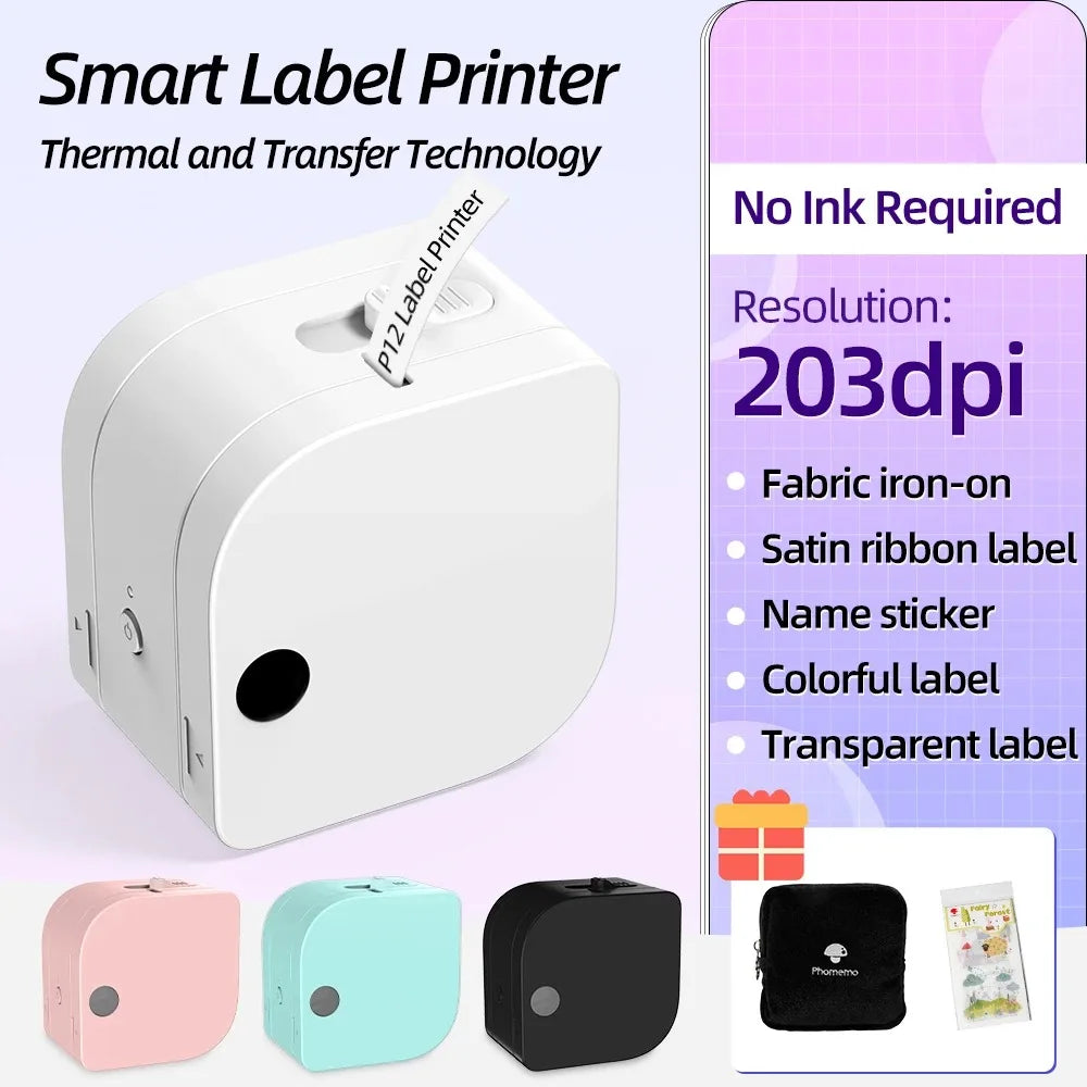 Label Maker with Tape Mini Label Font Sticker Maker for Home Office