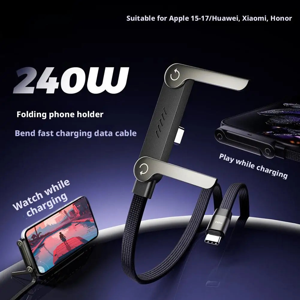 Chargestand 2-in-1 Cable,Holder Charger with Stand Charging Cables