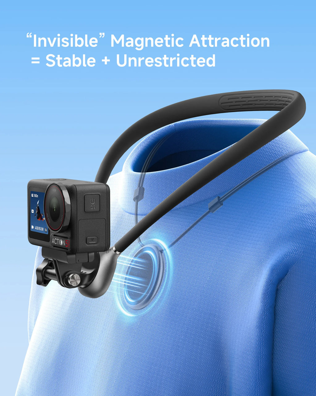 Neck Phone Holder for Recording - POV/Vlog Phone Holder, Hands Free