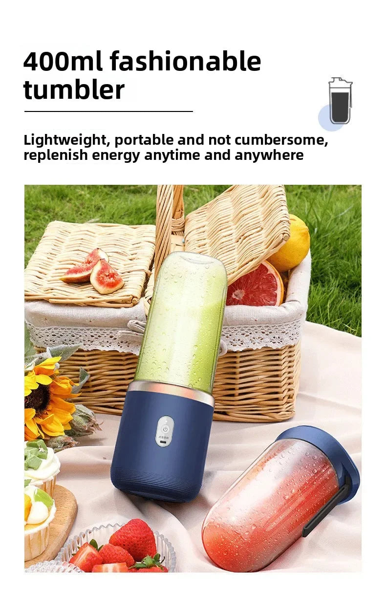 Portable Fruit Juice Blenders  Personal Electric Mini Bottle