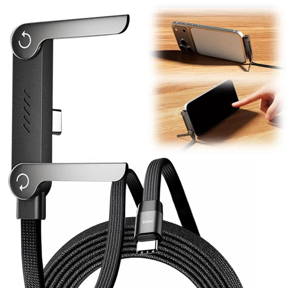 Chargestand 2-in-1 Cable,Holder Charger with Stand Charging Cables