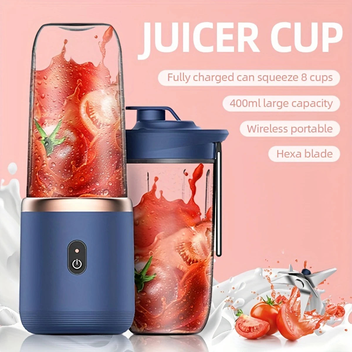 Portable Blender Bottle Electric Fresh Juice Smoothie
