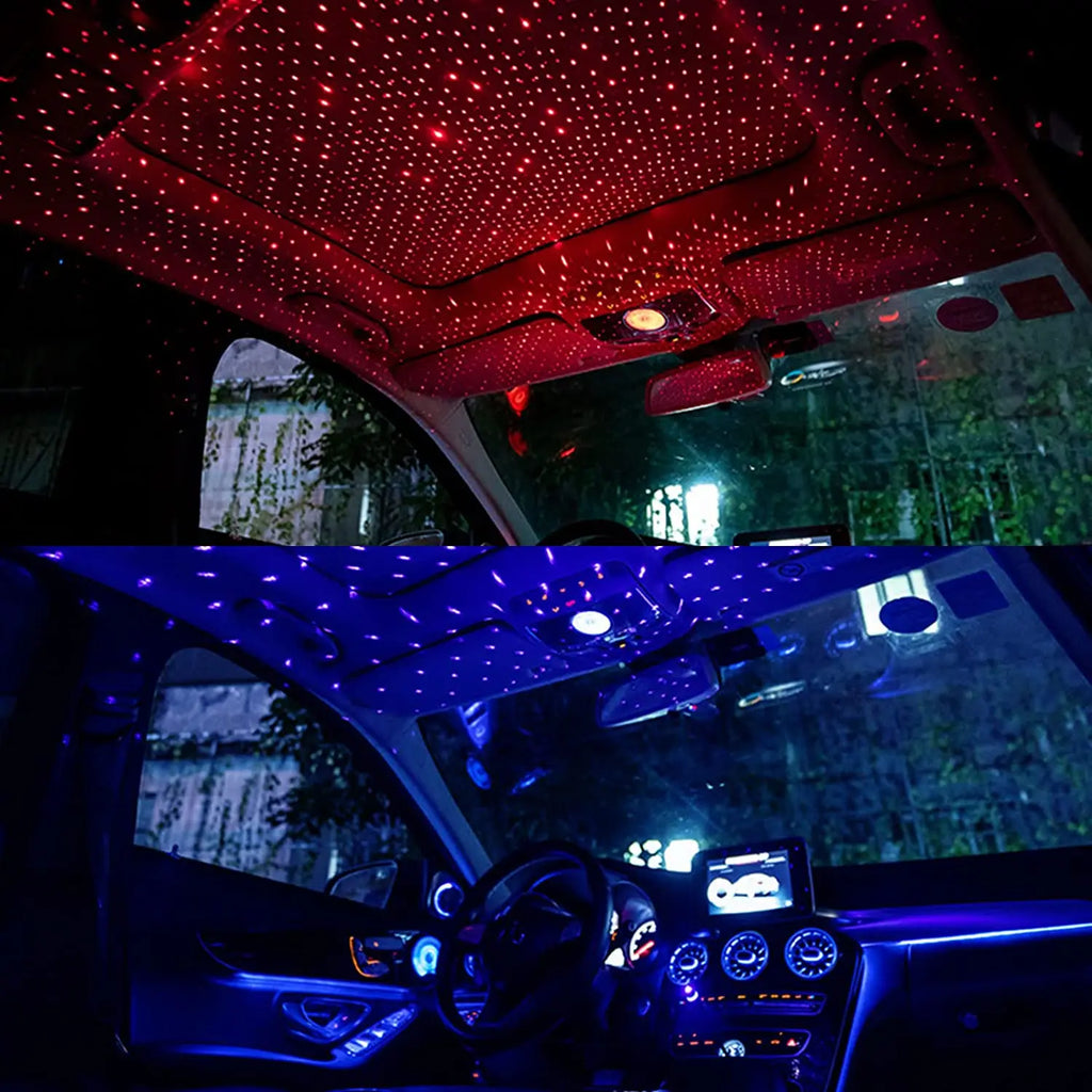 Car Roof Star Night Light Projector Atmosphere Galaxy Lamp