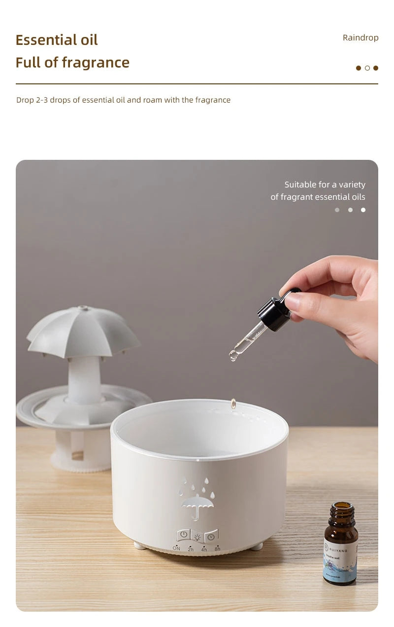 Room Umbrella Humidifiers Rotating Water Rain