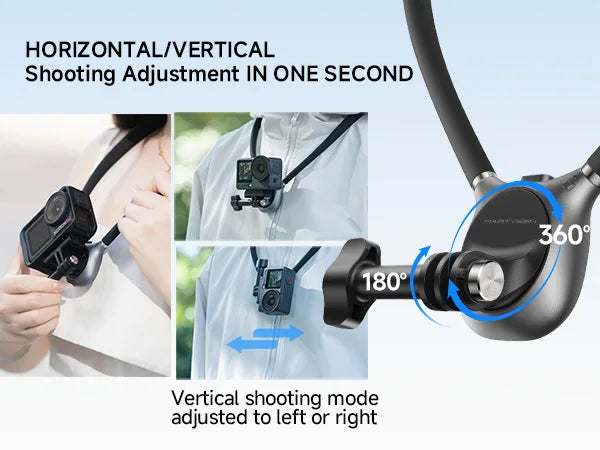 Neck Phone Holder for Recording - POV/Vlog Phone Holder, Hands Free