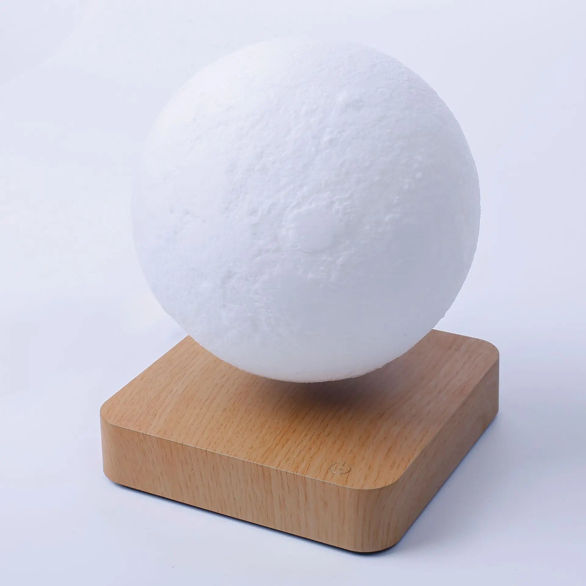 Levitating Moon Magnetic Floating Night Light Creative Table 3D Printed LED Lamp with Wooden Base Night Light Magnetic Moonlight