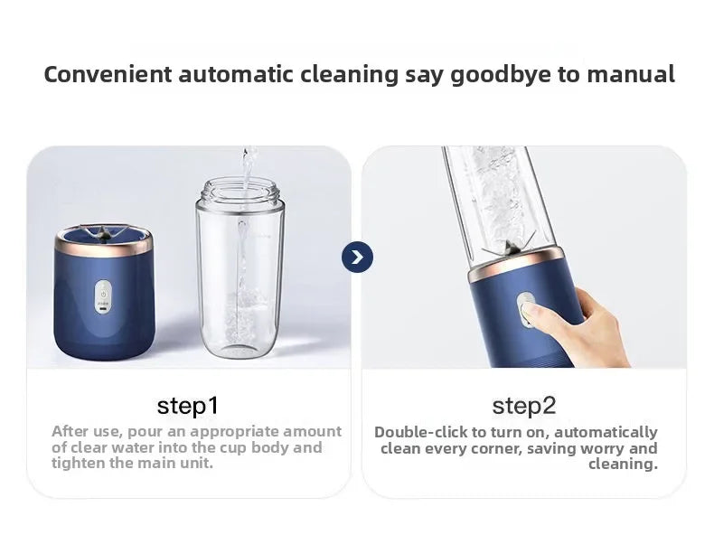 Portable Fruit Juice Blenders  Personal Electric Mini Bottle