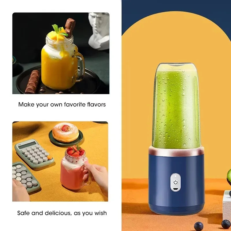 Portable Fruit Juice Blenders  Personal Electric Mini Bottle