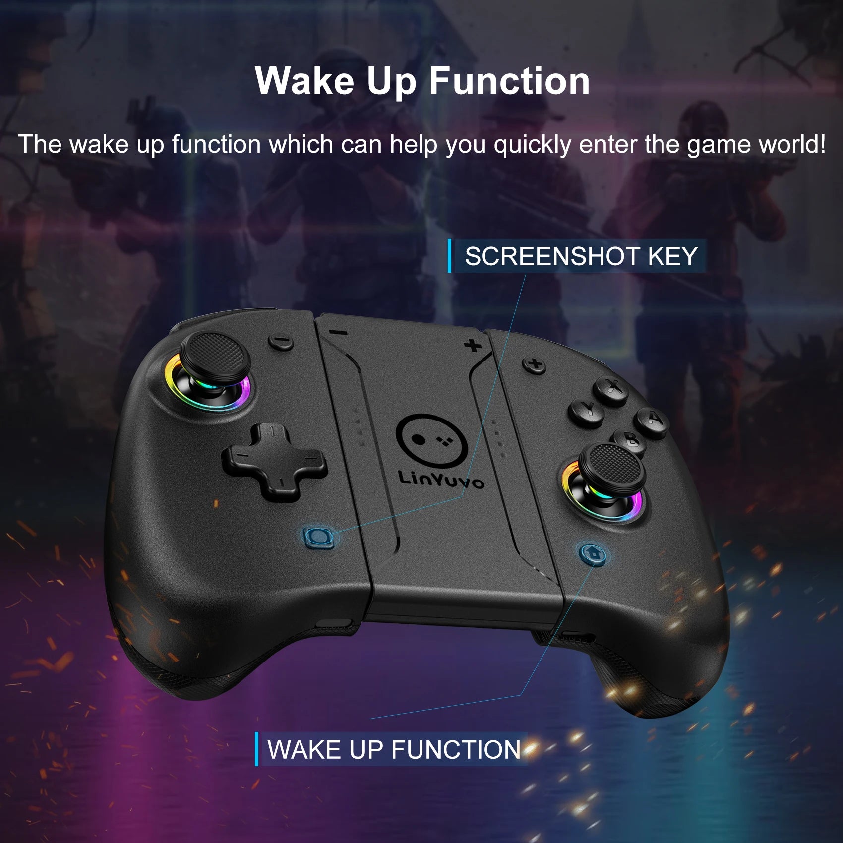 Bluetooth Controller For Nintendo Switch & OLED & Lite