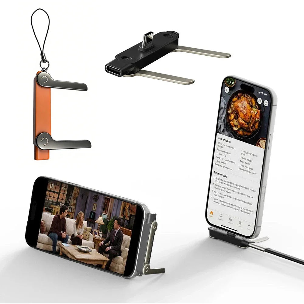 Charger Charging Cable Stand With Invisible Support Phone Holder