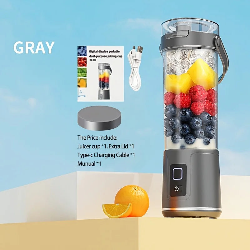 Portable Blender Cup, Electric Juicer Blender for Milkshakes and Smoothies