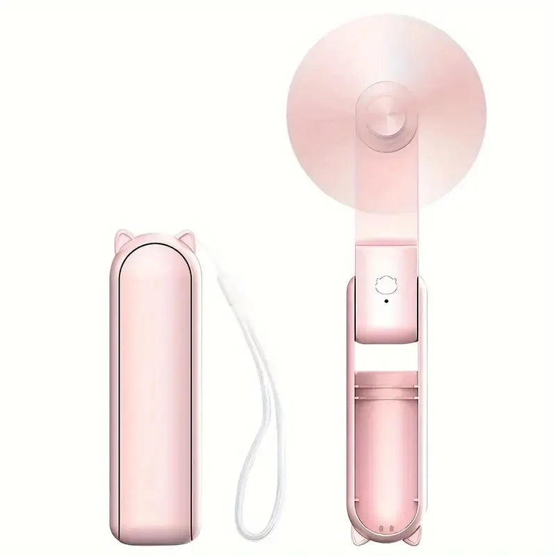Portable Mini Fan Rechargeable, 3-speed,for Women