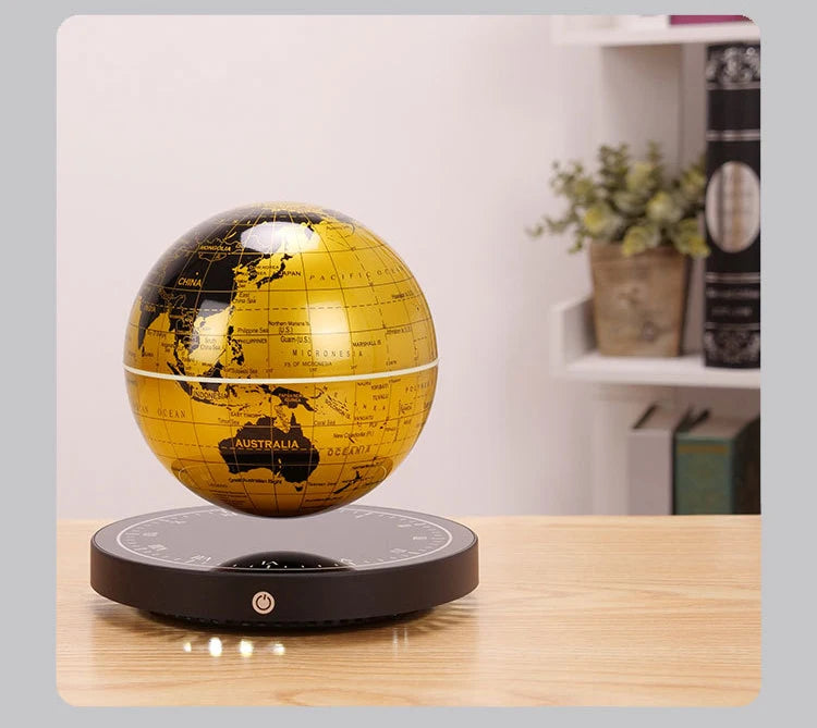 Magnetic Levitation Globe 3D Luminous Self 360 Degree Rotating Night Light Led Earth Floating Lamp Office Desktop Student Gift
