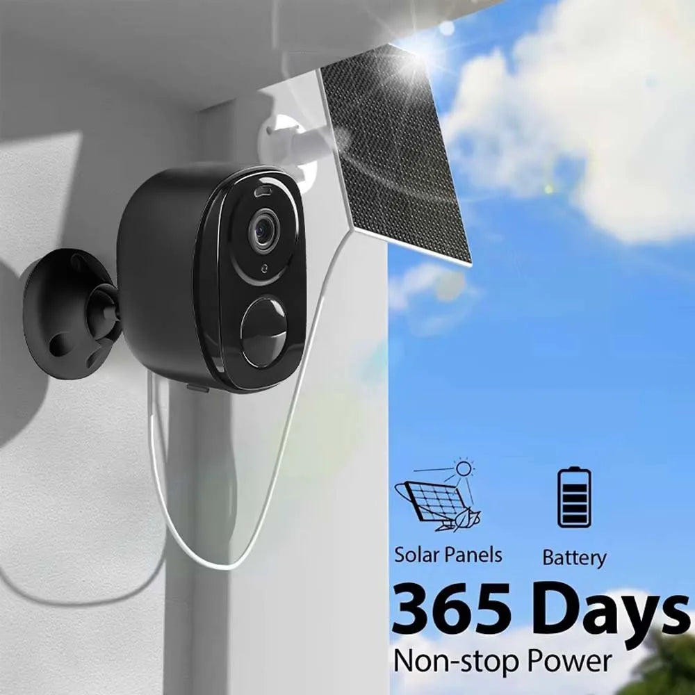 5MP 4G Solar Security Camera 2K HD Wireless Outdoor Color Night Vision Battery Powered Support PIR Waterproof Two-Way Audio