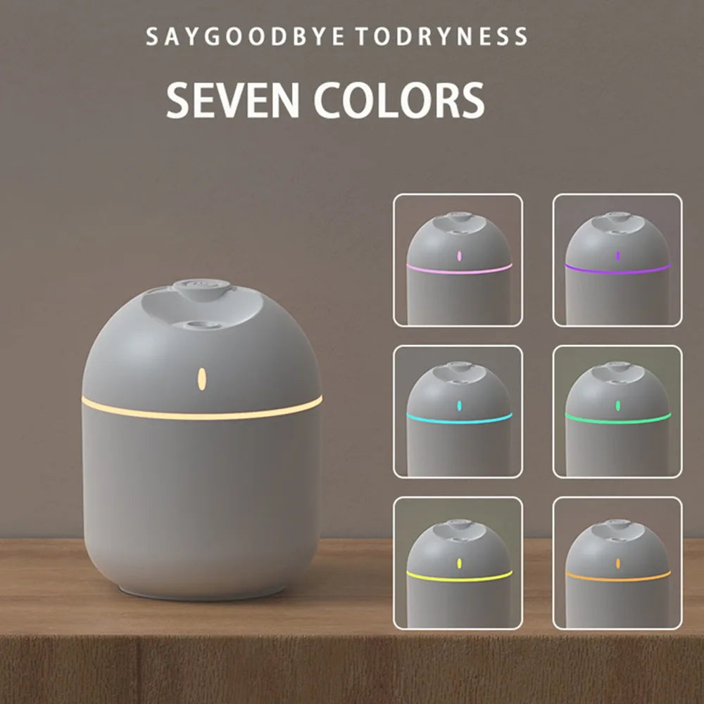 Air Humidifier Cool Mist Aroma Diffuser LED Night Light power-off protect