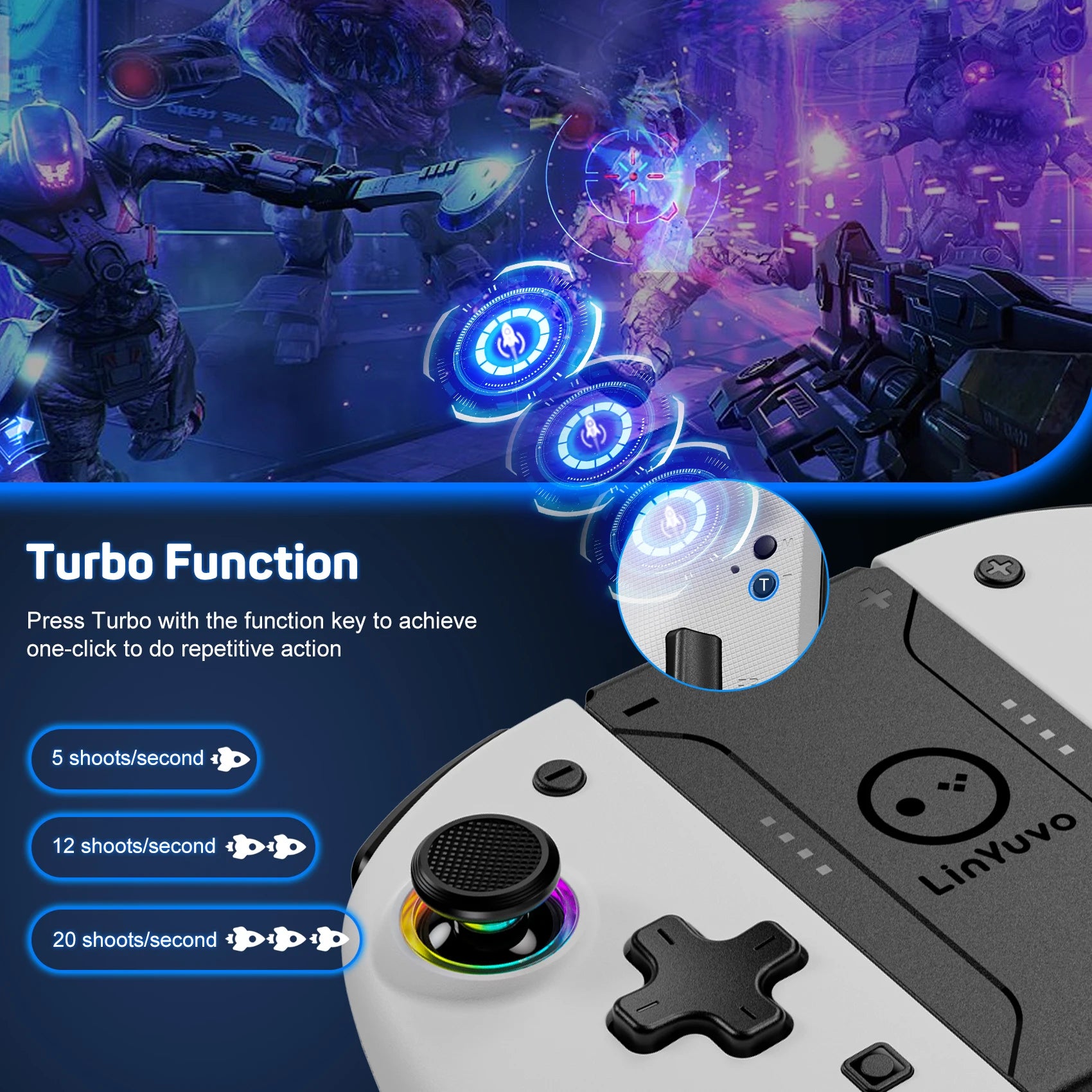 Bluetooth Controller For Nintendo Switch & OLED & Lite