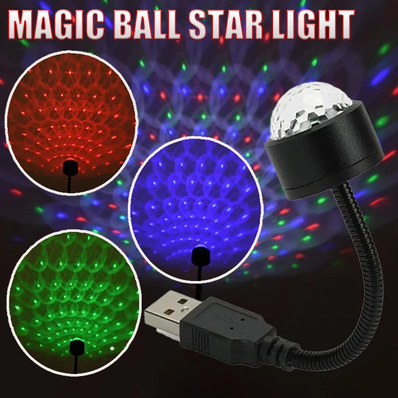 Car Roof Star Night Light Projector Atmosphere Galaxy
