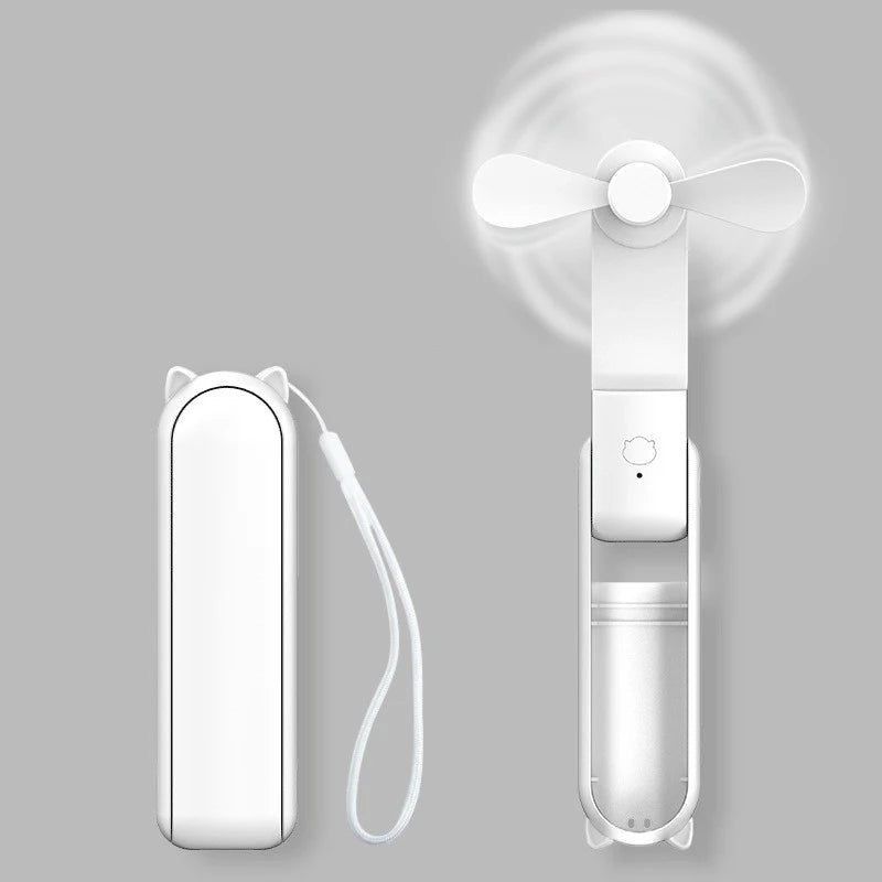 Portable Mini Fan Rechargeable, 3-speed,for Women