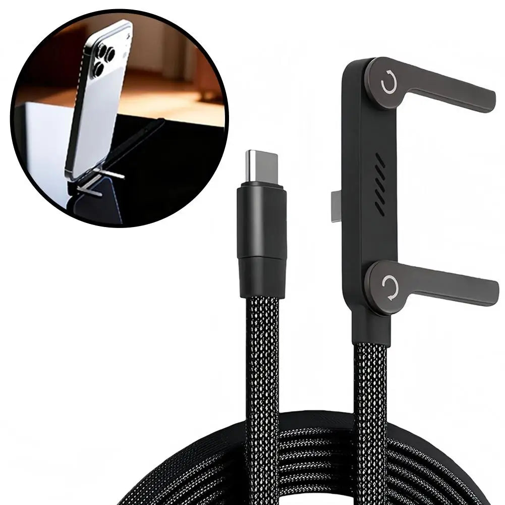 Chargestand 2-in-1 Cable,Holder Charger with Stand Charging Cables