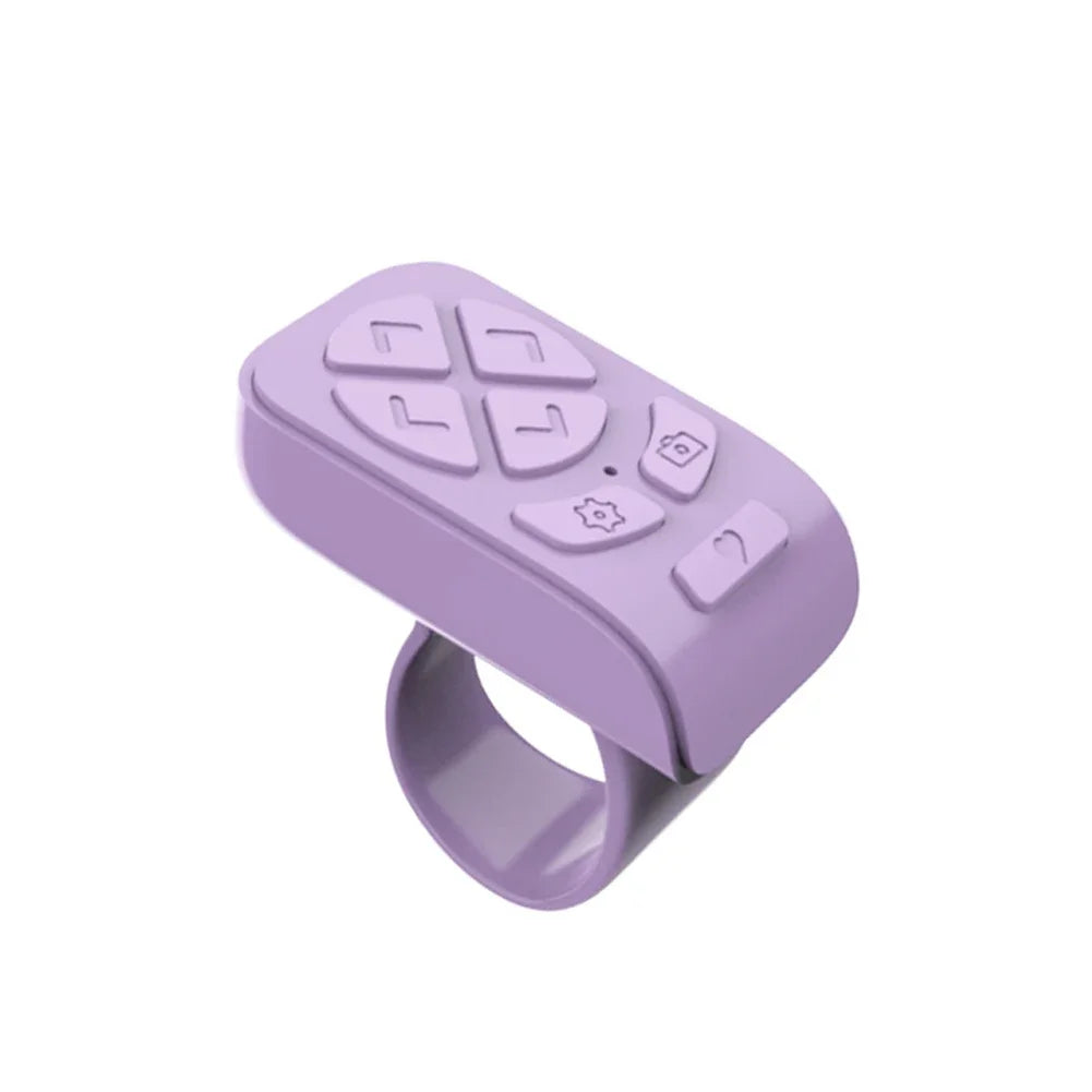 Bluetooth Remote Control 7 Buttons Scrolling Finger Phone Video Control Selfie Stick Automatic Page Fingertip Camera Controller