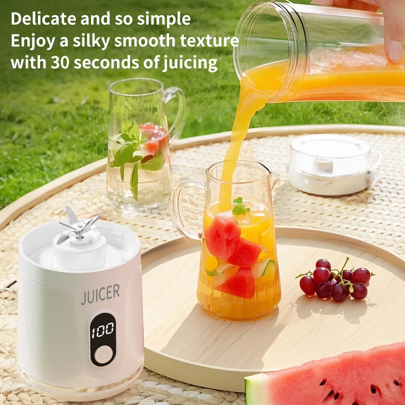 Portable Blender Cup, Electric Juicer Blender for Milkshakes and Smoothies