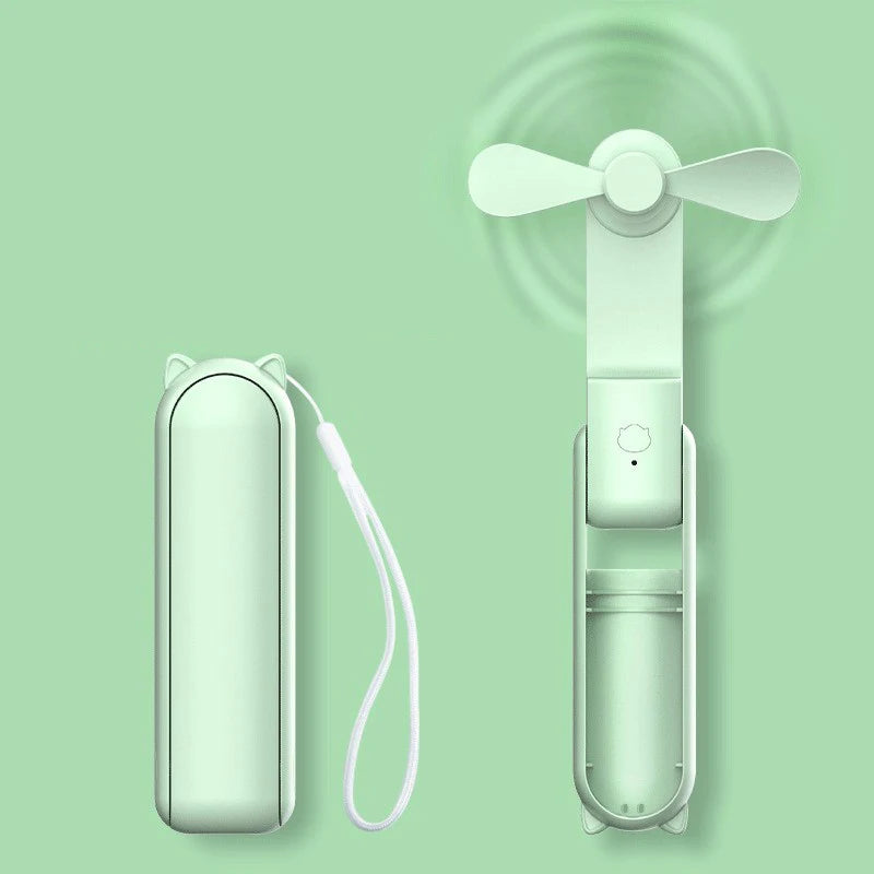 Portable Mini Fan Rechargeable, 3-speed,for Women