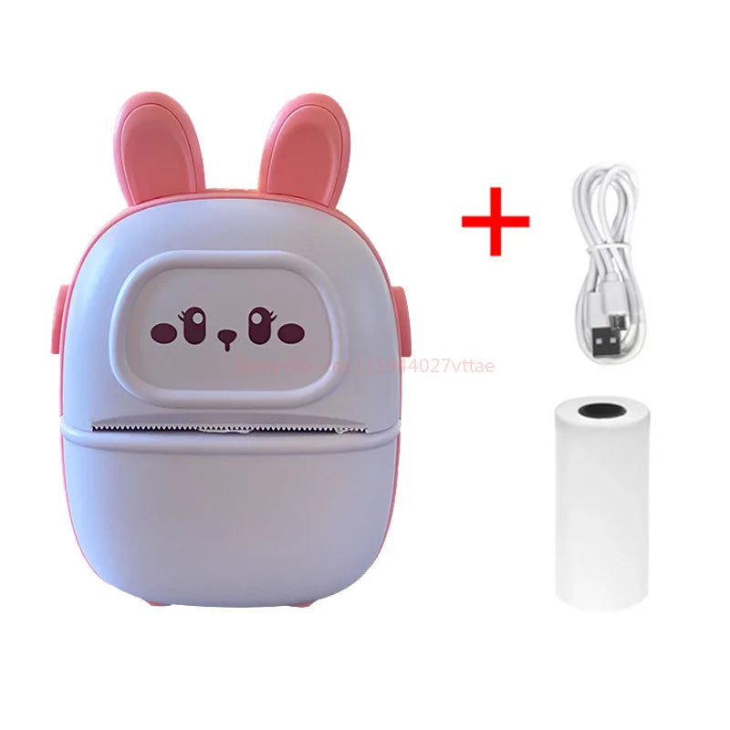 Mini Portable Thermal Printer Wireless Pocket Photo Label Printer for Home Office Daily Learning Use