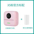 Mini Portable Thermal Printer Wireless Pocket Photo Label Printer for Home Office Daily Learning Use
