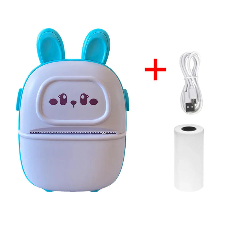 Mini Portable Thermal Printer Wireless Pocket Photo Label Printer for Home Office Daily Learning Use