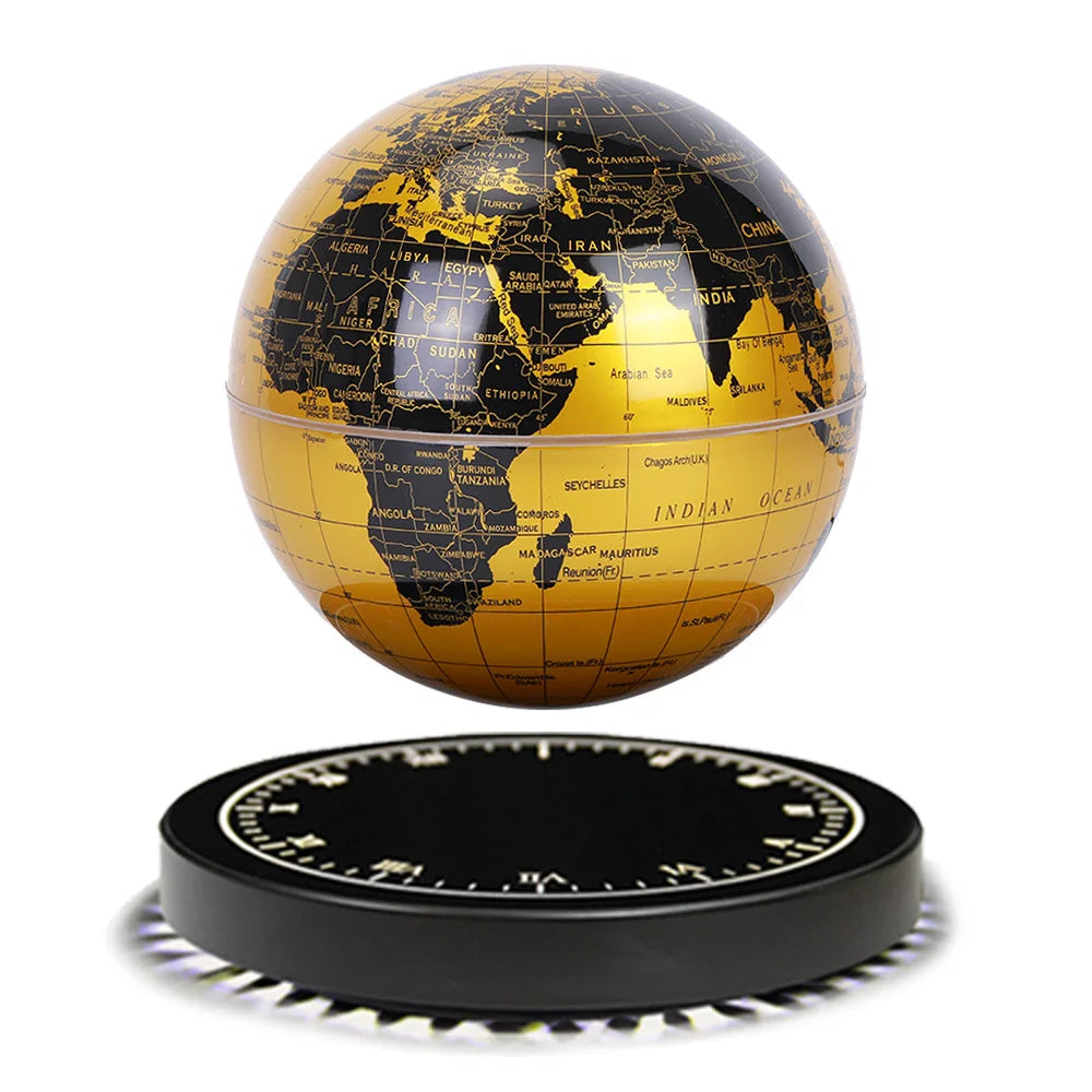 Magnetic Levitation Globe 3D Luminous Self 360 Degree Rotating Night Light Led Earth Floating Lamp Office Desktop Student Gift