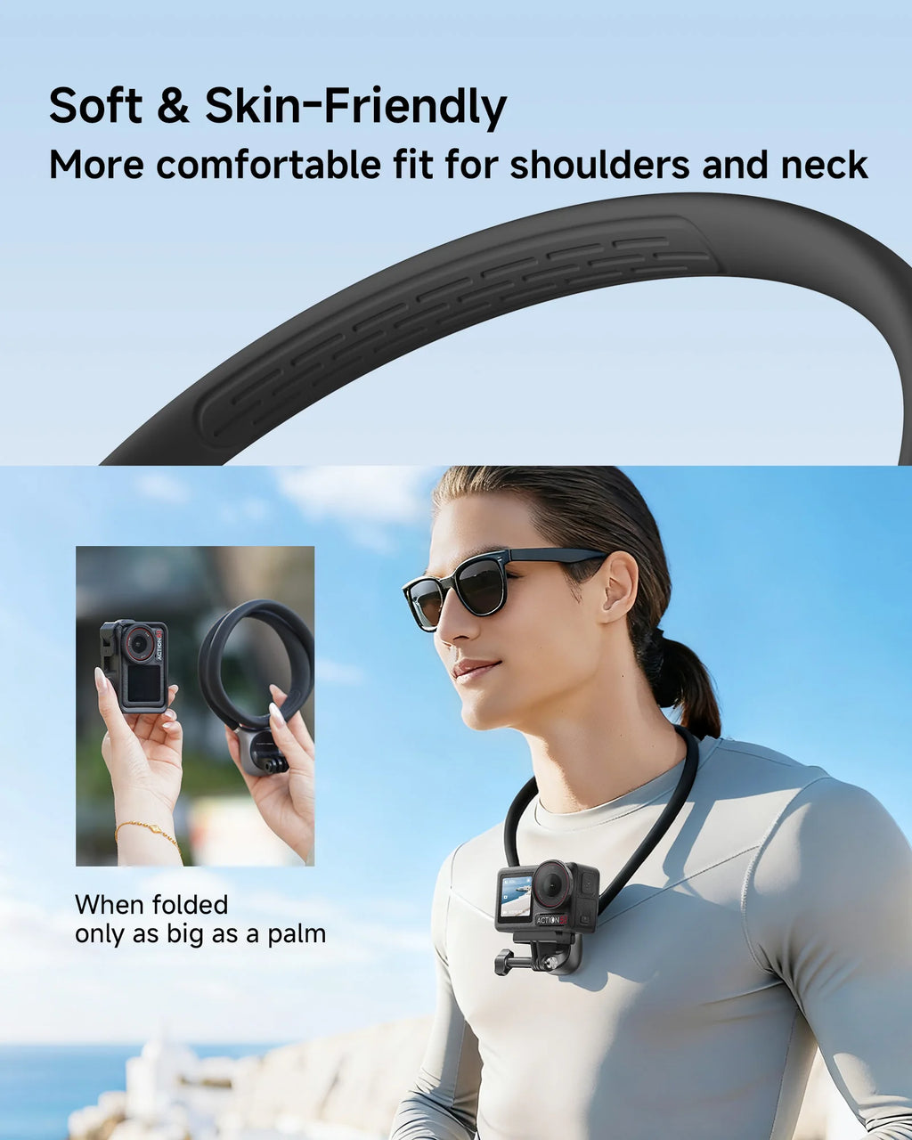 Neck Phone Holder for Recording - POV/Vlog Phone Holder, Hands Free