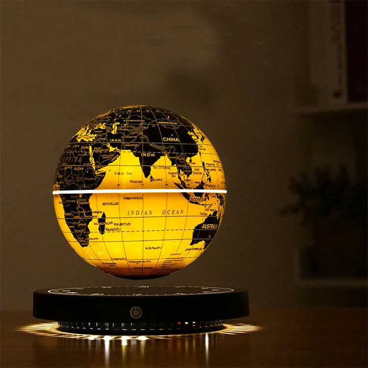 Magnetic Levitation Globe 3D Luminous Self 360 Degree Rotating Night Light Led Earth Floating Lamp Office Desktop Student Gift