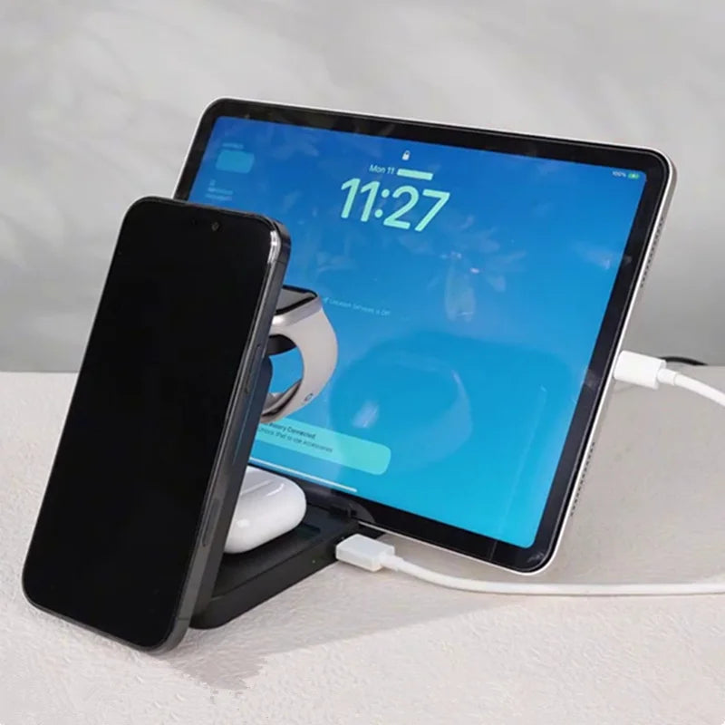 Multifunctional Foldable 5-In-1 Phone Watch Earphone Magnetic