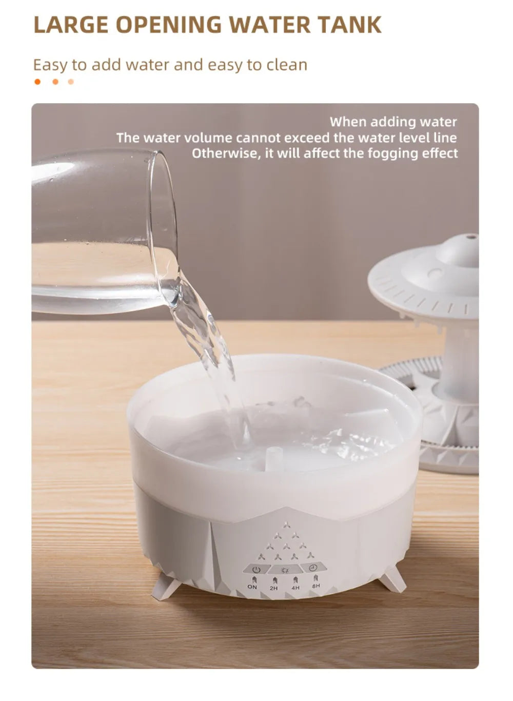 UFO Umbrella Essential Oils Diffuser Large Capacity Humidifier Christmas Jellyfish Aroma Diffuser Raindrop Sleeping Night Lights