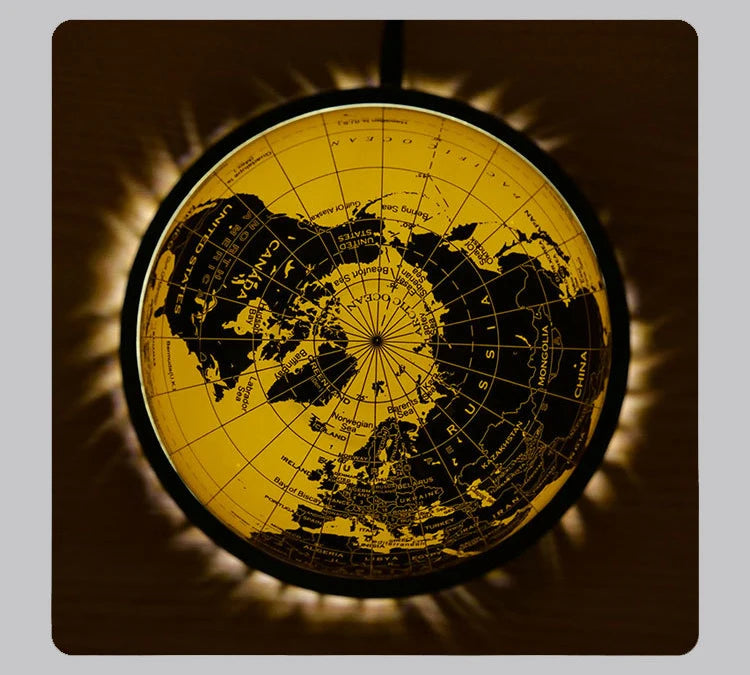 Magnetic Levitation Globe 3D Luminous Self 360 Degree Rotating Night Light Led Earth Floating Lamp Office Desktop Student Gift