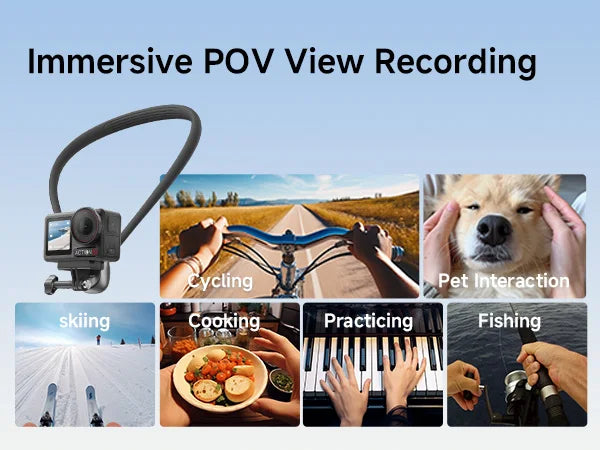 Neck Phone Holder for Recording - POV/Vlog Phone Holder, Hands Free