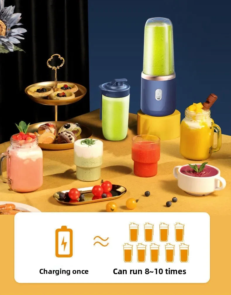 Portable Fruit Juice Blenders  Personal Electric Mini Bottle