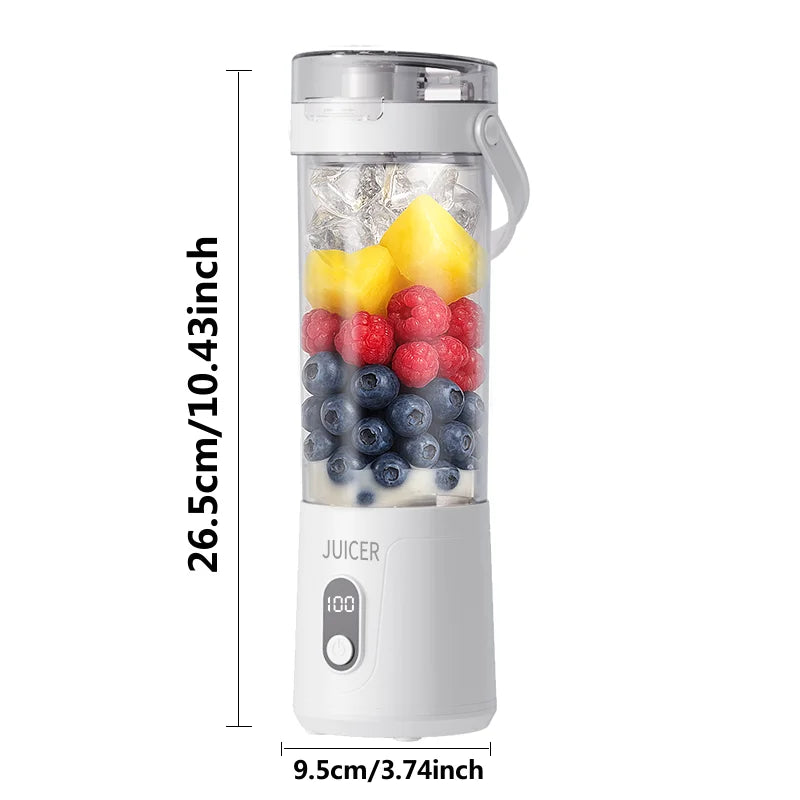 Portable Blender Cup, Electric Juicer Blender for Milkshakes and Smoothies