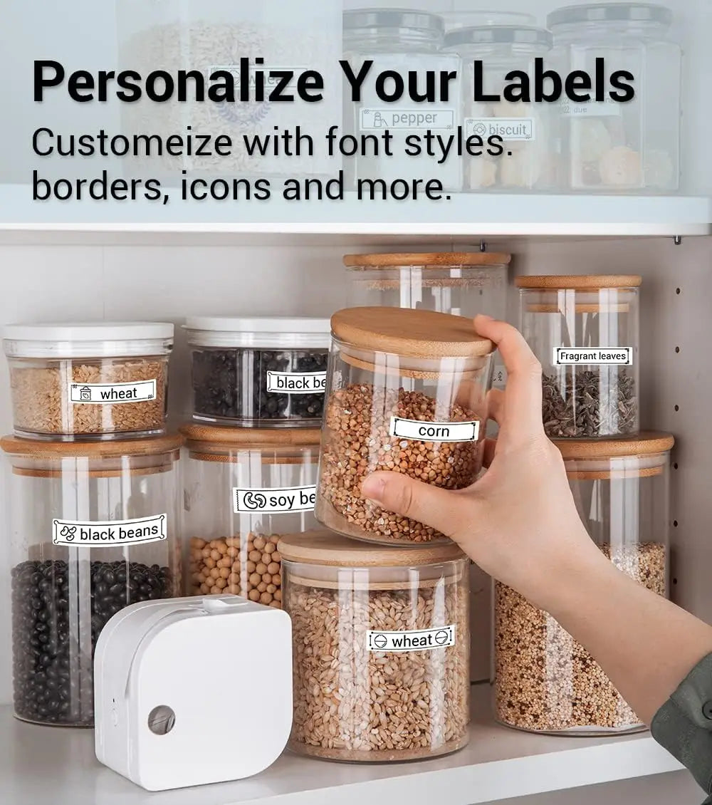 Label Maker with Tape Mini Label Font Sticker Maker for Home Office