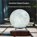 Levitating Moon Magnetic Floating Night Light Creative Table 3D Printed LED Lamp with Wooden Base Night Light Magnetic Moonlight