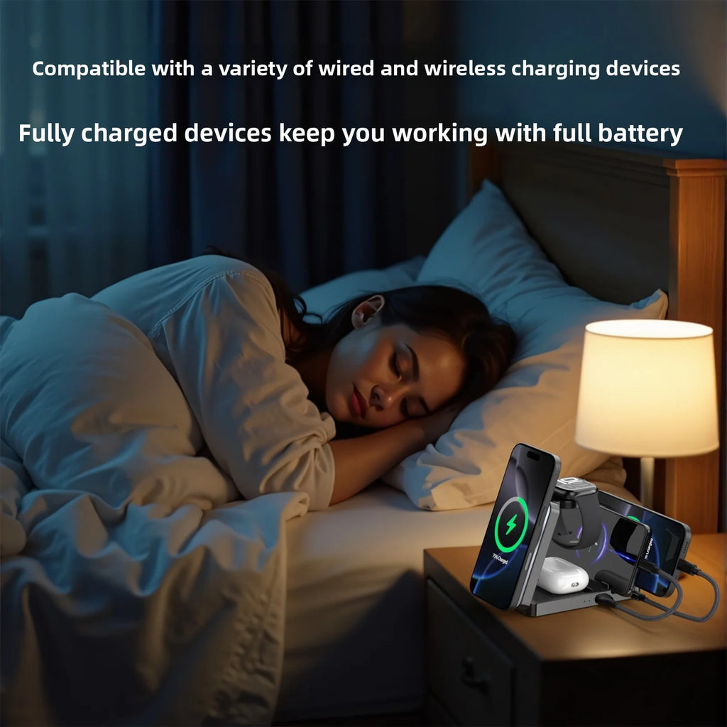 Multifunctional Foldable 5-In-1 Phone Watch Earphone Magnetic