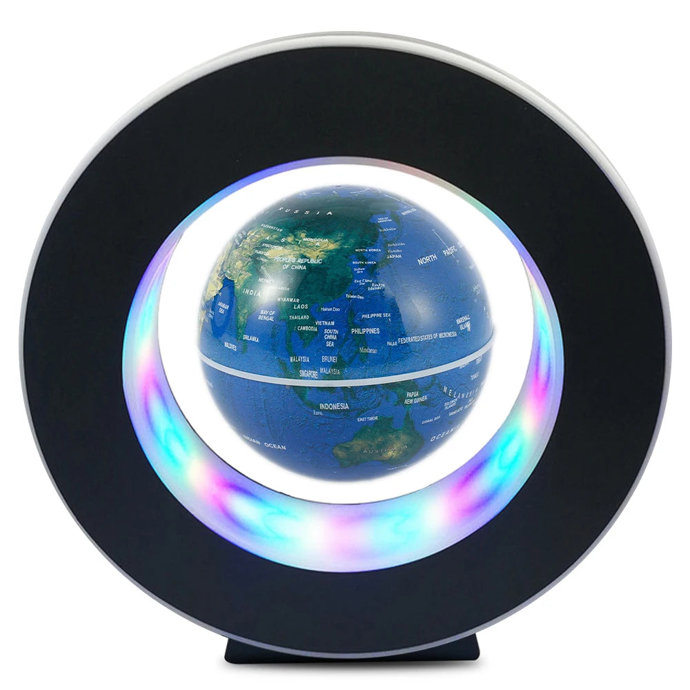 Levitating Lamp Magnetic Levitation Globe LED Rotating Globe Lights Bedside Lights Home Novelty Floating Lamp New Year Gifts