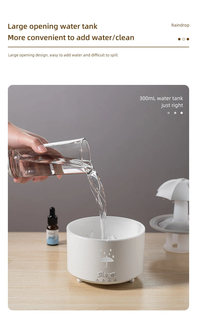 Room Umbrella Humidifiers Rotating Water Rain
