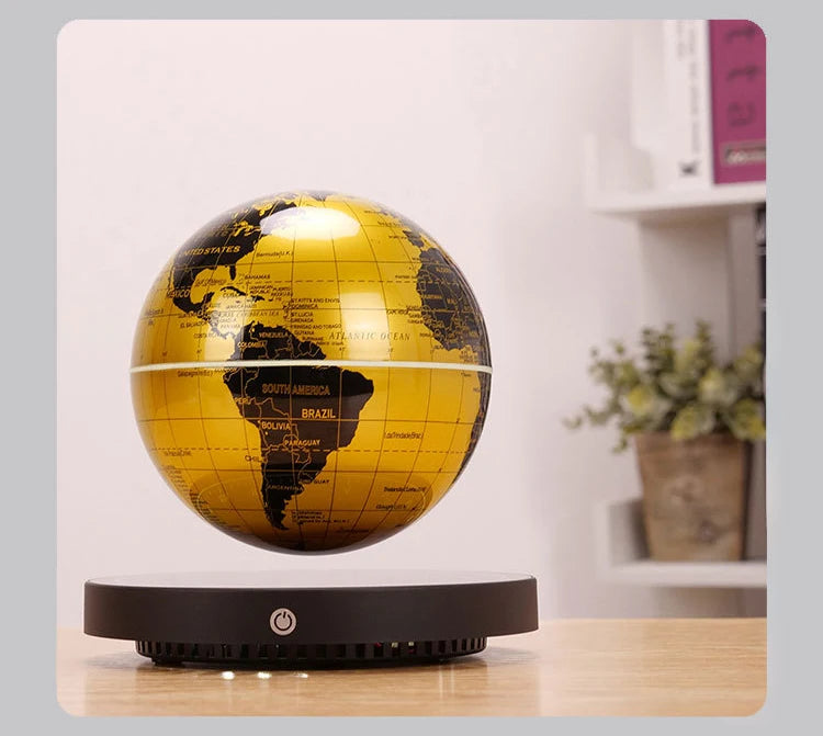 Magnetic Levitation Globe 3D Luminous Self 360 Degree Rotating Night Light Led Earth Floating Lamp Office Desktop Student Gift